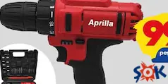 APRİLLA AKÜLÜ VİDALAMA ÇANTALI SET fiyat ve kampanya bilgisi